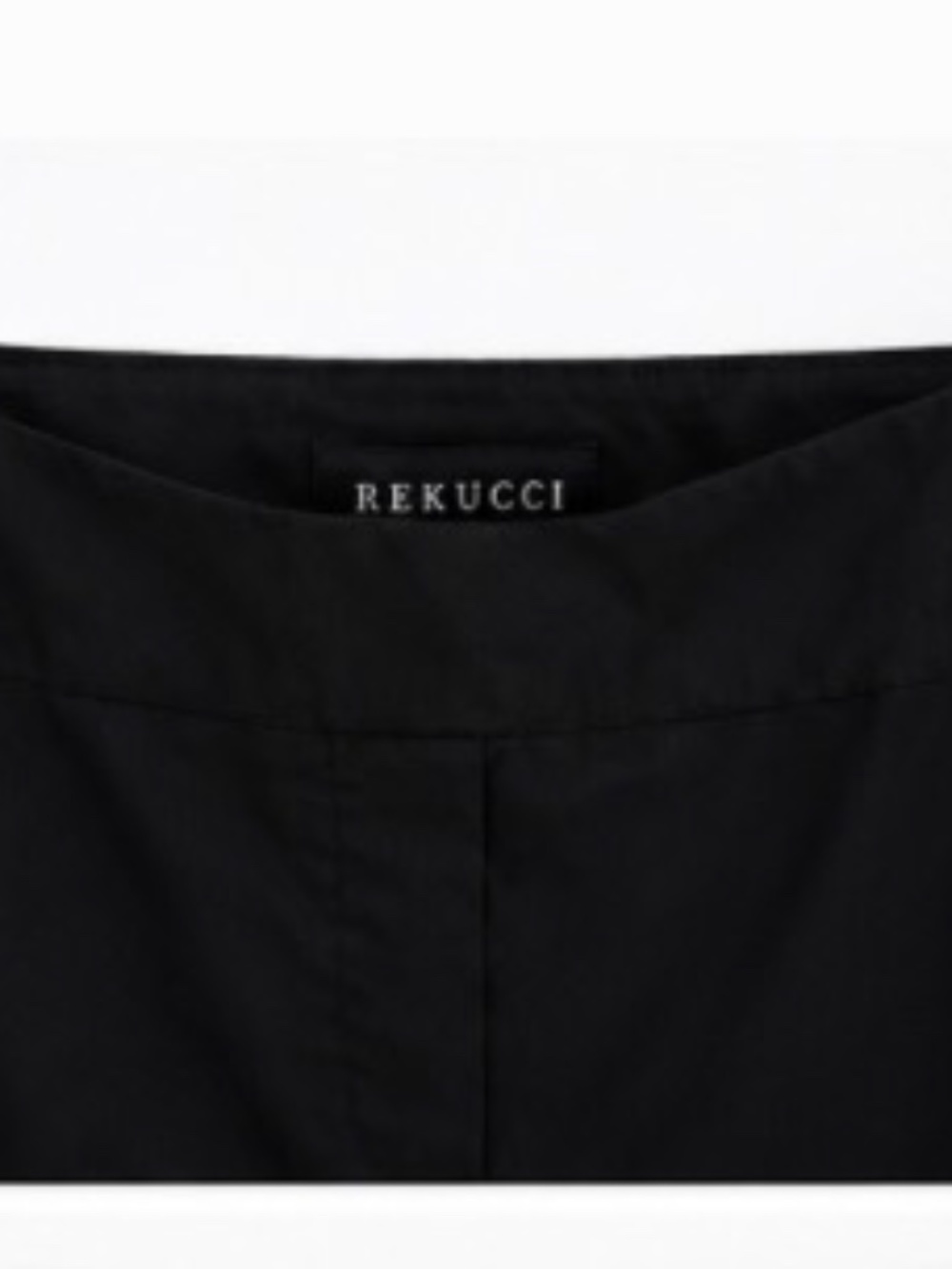 Rekucci Black Pull-On Capri Pants | Women's Plus Size 18 Tall - Picture 3 of 5